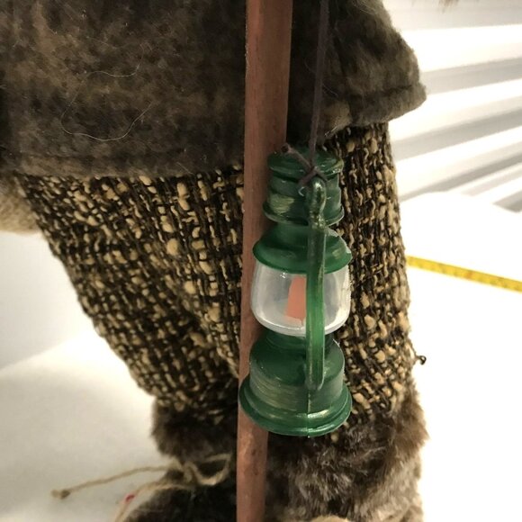 Christmas Santa Claus Figure Woodsy Natural Decoration 17" Brown - Picture 6 of 9